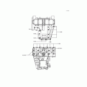 Схема узла: Болты картера двигателя для Kawasaki ZX600 Ninja ZX-6