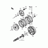 Схема вузла: Зчеплення для Kawasaki EX400 Ninja 400R ABS