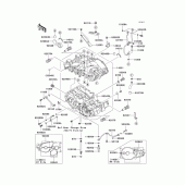 Схема вузла: Картер двигуна (1/2) для Kawasaki ER500 ER-5