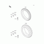 Схема узла: Шины для Kawasaki ZX1200 Ninja ZX-12R