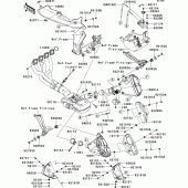 Схема вузла: Вихлопна система для Kawasaki ZR1000 Z1000 ABS