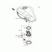 Схема узла: Топливный насос для Kawasaki BX250 NINJA 250SL