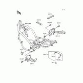 Схема вузла: Батарейний відсік для Kawasaki ZR250 Balius-II
