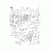 Схема вузла: Throttle(1/2) для Kawasaki VN1500 VN1500 Drifter