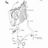 Схема вузла: Олійний охолоджувач для Kawasaki ZG1400 1400GTR ABS