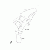 Схема узла: Заднее крыло для Kawasaki KLX125 KLX125