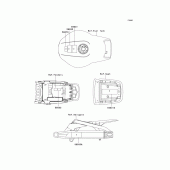 Схема вузла: Інформаційні наклейки для Kawasaki ZX900 Ninja ZX-9R
