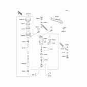 Схема вузла: Задній гальмівний циліндр Kawasaki ZX600 Ninja ZX-6