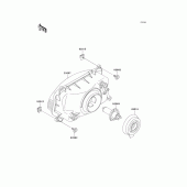 Схема вузла: Headlight(s) для Kawasaki ZX600 Ninja ZX-6