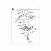Схема вузла: Заглушка сидіння (Опція) для Kawasaki ZR800 Z800 ABS