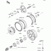 Схема узла: Сцепление для Kawasaki ZR800 Z800 ABS