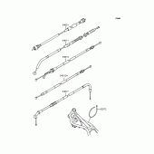 Схема узла: Тросики для Kawasaki EL250 Eliminator 250SE