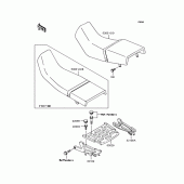 Схема вузла: Сидіння для Kawasaki KLE400