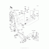 Схема вузла: Перемикач передач для Kawasaki KLX140 KLX140