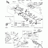 Схема вузла: Електроустаткування для Kawasaki ZR750 Z750