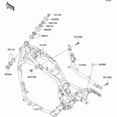 Схема узла: Рама для Kawasaki VN1500 VN1500 Classic