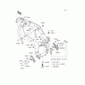 Схема вузла: Frame fittings(front) для Kawasaki ZX600 Ninja ZX-6R