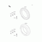 Схема вузла: Шини для Kawasaki ZX600 Ninja ZX-6R