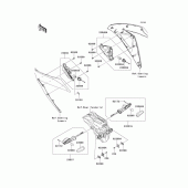 Схема вузла: Поворотники для Kawasaki EX250 Ninja 250