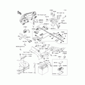 Схема вузла: Електроустаткування для Kawasaki ZX900 Ninja ZX-9R