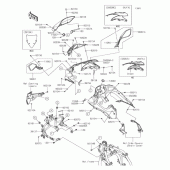 Схема вузла: Обтічник для Kawasaki EX650 Ninja 650 ABS