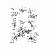 Схема вузла: Кріплення для Kawasaki KLE650 Versys 650 ABS