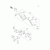 Схема узла: Taillight(s) для Kawasaki KL250 KLR250