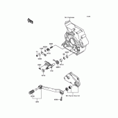 Схема вузла: Лапка КПП для Kawasaki KLX250 D-Tracker X