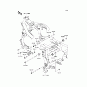 Схема вузла: Кріплення двигуна для Kawasaki ER650 ER-6N ABS