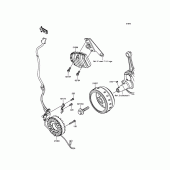 Схема вузла: Генератор для Kawasaki BR250 Z250SL ABS