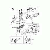 Схема вузла: Кермо & Пульт управління кермовим для Kawasaki ZR800 Z800