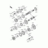 Схема вузла: Трансмісія для Kawasaki ER650 ER-6N ABS