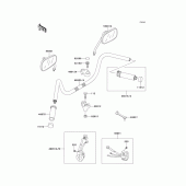 Схема вузла: Кермо & Пульт управління рульовим для Kawasaki VN1500 VN1500 Classic Tourer