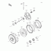 Схема вузла: Зчеплення для Kawasaki KX85 KX85