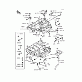 Схема узла: Картер двигателя для Kawasaki ZX1200 Ninja ZX-12R
