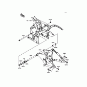 Схема узла: Задний рычаг (Маятник) для Kawasaki VN900 Vulcan 900 Custom