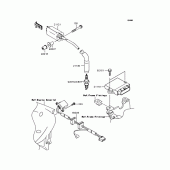 Схема узла: Катушка зажигания для Kawasaki BJ250 250TR