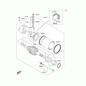 Схема узла: Starter motor для Kawasaki KLX400 KLX400R