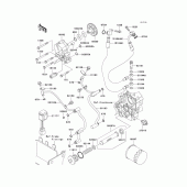 Схема вузла: Масляний насос & Масляний фільтр для Kawasaki VN1600 Vulcan 1600 Mean Streak