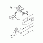 Схема узла: Тросики для Kawasaki KLX150 KLX150L