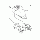 Схема вузла: Fuel Evaporative System(CA) для Kawasaki EN650 Vulcan S ABS