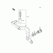 Схема вузла: Лапка гальма для Kawasaki KX65