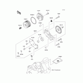 Схема узла: Масляный насос для Kawasaki KLX250 KLX250