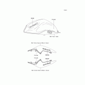 Схема вузла: Decals(orange)(l8f) для Kawasaki ZR750 Z750