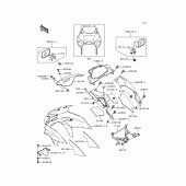 Схема вузла: Cowling(1/2)(zx600-e4) для Kawasaki ZX600 Ninja ZX-6