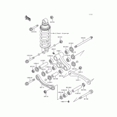 Схема узла: Подвеска ignition coil для Kawasaki ZX600 Ninja ZX-6