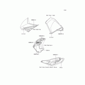 Схема вузла: Decals(blue)(e8f) для Kawasaki KL650 KLR650