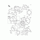 Схема вузла: Кришка двигуна для Kawasaki VN750 Vulcan 750