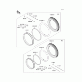 Схема вузла: Колеса (Шини) для Kawasaki EJ400 W400