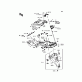 Схема узла: Заднее крыло для Kawasaki ZX1400 Ninja ZX-14R ABS